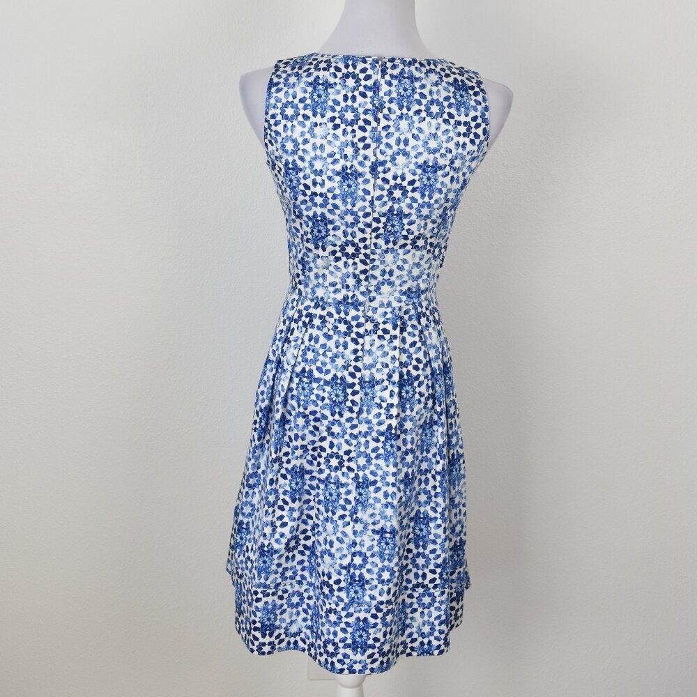 Calvin Klein Fit and Flare Mosaic Floral Dress - 2 - Picture 5 of 10
